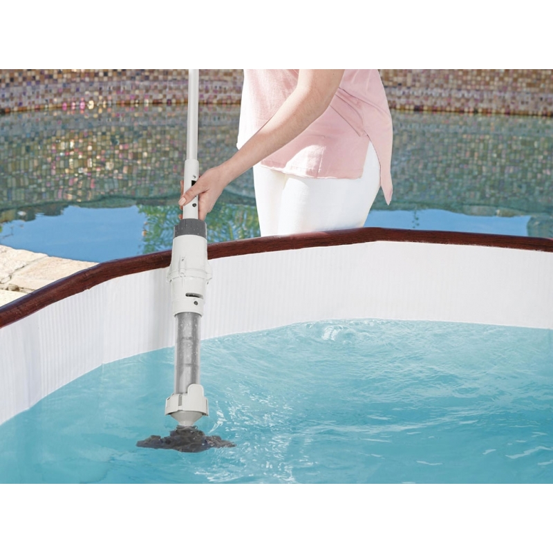 Aspirateur De Piscine Sans Fil Rechargeable - Brosse Rouleau Pour Nettoyage Fond Et Parois, Autonomie 2h