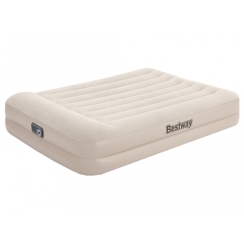 Lit gonflable Bestway matelas 2 places 203x152x42cm beige