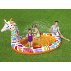 Bestway Piscine pour enfants Piscine pataugeoire ronde Fill'n'Fun Odissey  amusante à prix pas cher